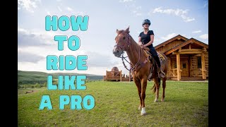 HOW TO RIDE A HORSE WESTERN BEGINNERS TRAIL RIDING GUIDE [upl. by Laved]