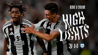 HIGHLIGHTS SERIE A  JUVENTUS 30 COMO  Mbangulas Dream Debut amp Decisive Yildiz [upl. by Schilling196]