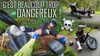 JESSAYE LE DRIFT TRIKE ET JE MEXPLOSE DANS LE RAVIN  😱 [upl. by Omolhs]