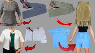 ✅💥 How to turn old clothes into stunning new clothes   passionate DIY fashion makeover ✂️🧵 [upl. by Tija]