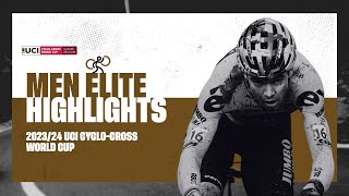 Gavere  Men Elite Highlights  202324 UCI Cyclocross World Cup [upl. by Stag]