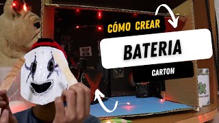 COMO crear una BATERIA hecha con CARTON  DRUMMER [upl. by Odama]