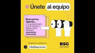 ¡BSG Real Estate te quiere en su equipo [upl. by Lizzy]