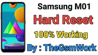 Samsung m01 Core Hard Reset TheGsmWork [upl. by Nyrb]