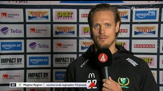 Magnus Nygren inför rivalmötet  Färjestad BK  Frölunda HC  20241010 [upl. by Secnarf]