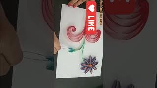 Easy paper quilling art  how to make paper quilling flower [upl. by Burr]