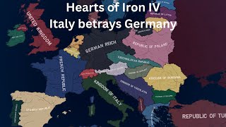 What if Italy betrayed Germany  HOI4 Timelapse [upl. by Eileme]