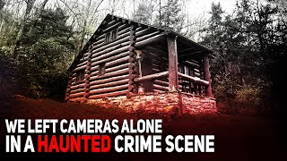 We Leave Cameras ALONE In A Haunted Crime Scene The Footage is Shocking [upl. by Clayborne925]