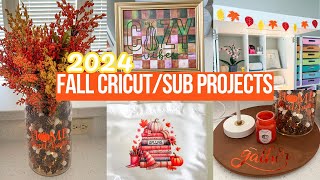 2024 FALL CRICUT amp SUBLIMATION PROJECT IDEAS [upl. by Margaux]